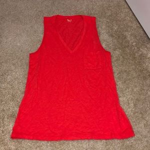 Madewell Sleeveless Pocket tee